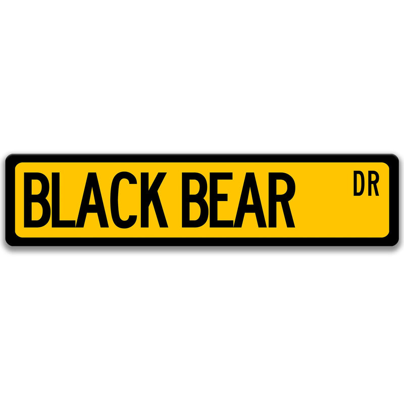 Black Bear Sign, Black Bear, Black Bear Gift, Black Bear Decor, Black Bear Lover 8-ANM004
