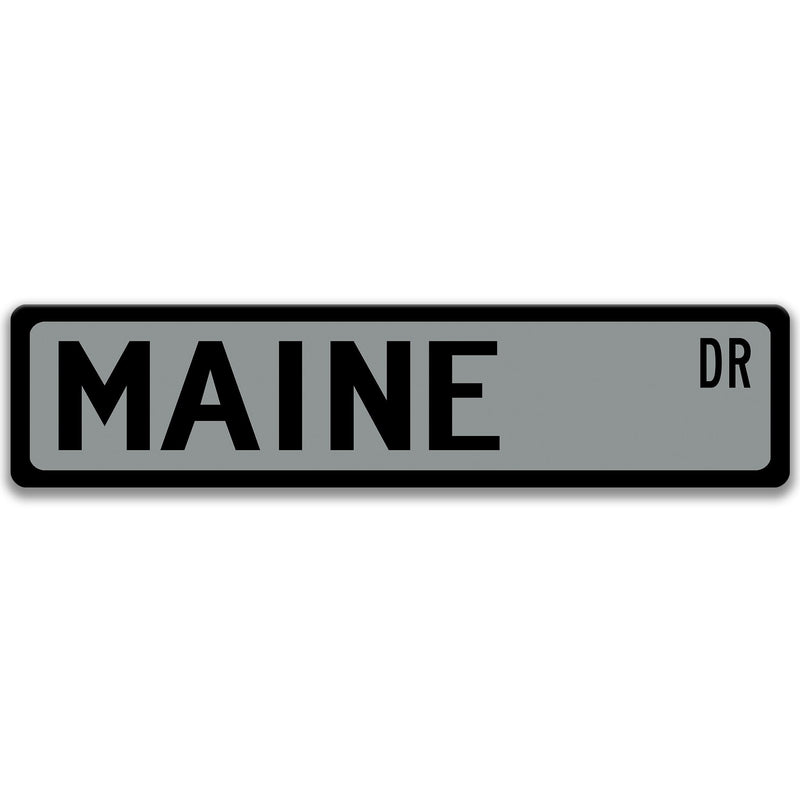 Maine Sign, Maine Lakes, Maine Visitor Gift, Custom Street Sign, Maine Decor, Maine Gift, Vacationland, Northern New England  L-SSL006