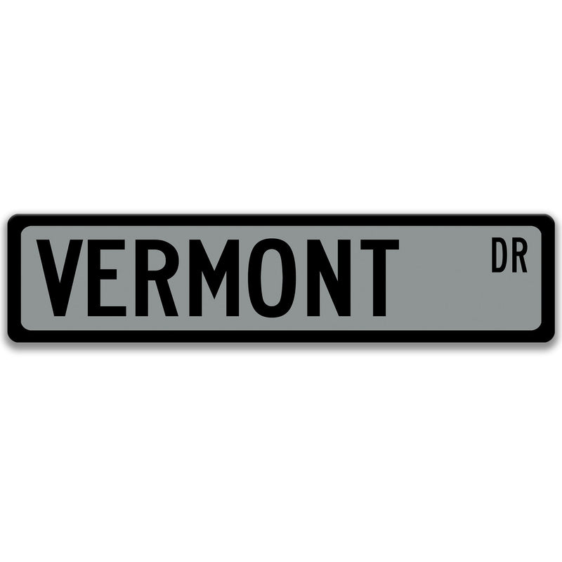 Vermont Sign, Vermont Lakes, Vermont Visitor Gift, Custom Street Sign, Vermont Decor, Vermont Gift, Green Mountain State L-SSL007