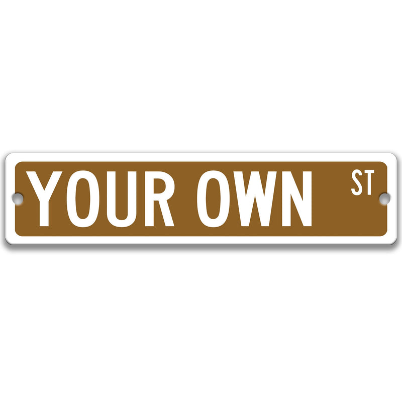 Personalized Street Sign, You Choose Words Sign, Your Street Here Sign, Custom Street Sign, Custom Home Decor, Custom Gift, Metal L-SSL002