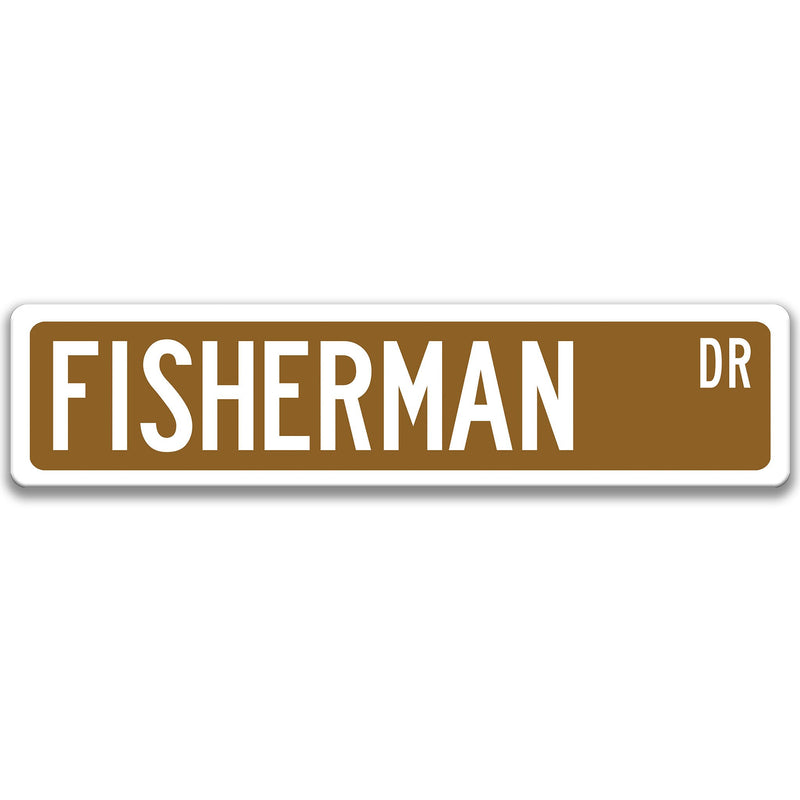 Fisherman Sign, Gift for Fisherman, Fisherman Decor, Outdoor Sign, Bar Sign, Man Cave Sign, Lake Fishing, Deep Sea Fishing Sign S-SSS065