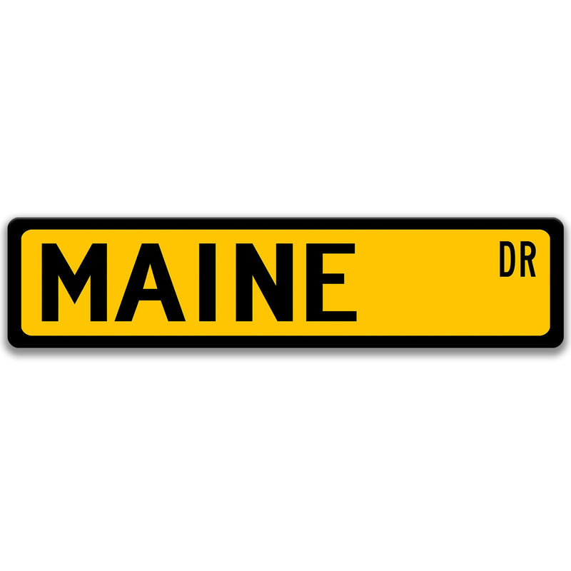 Maine Sign, Maine Lakes, Maine Visitor Gift, Custom Street Sign, Maine Decor, Maine Gift, Vacationland, Northern New England  L-SSL006