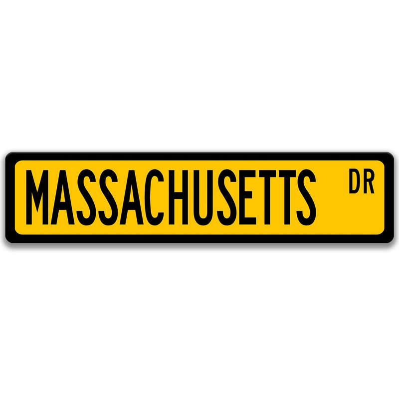 Massachusetts Sign, Massachusetts Lakes, MassachusettsVisitor Gift, Custom Street Sign, Massachusetts Decor, Massachusetts Gift L-SSL008