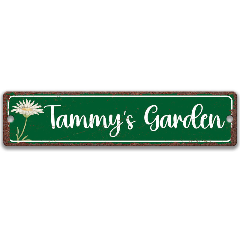 Garden Sign, Personalized Flower Garden Sign, Garden Shed Decor, Custom Gardener Gift, Cute Garden Sign, Gift for Her, Watercolor G-SUM006