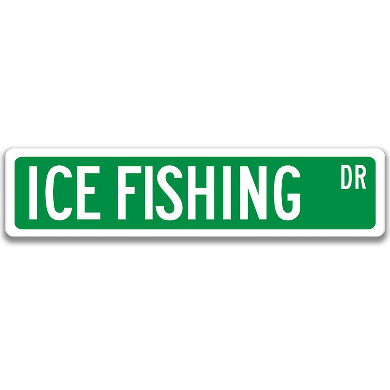 Ice Fishing Sign, Gift for Ice Fisherman, Fisherman Decor, Outdoor Sign, Winter Fishing, Lake Fishing, Wilderness,  S-SSS068