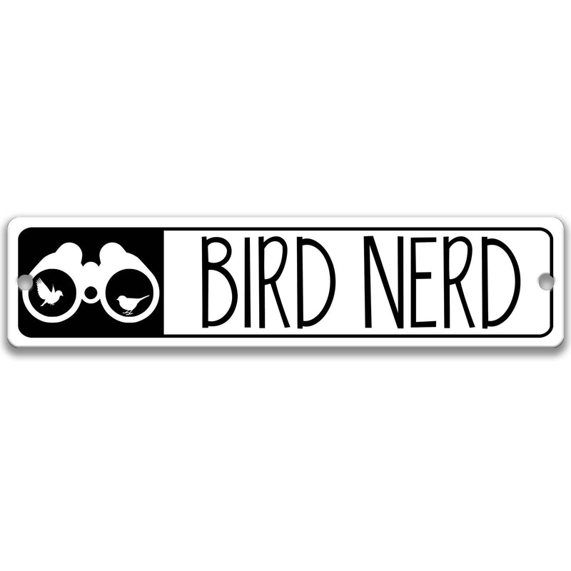 Bird Nerd Sign, Bird Photography, Bird Watching Area, Binoculars Sign, Garden Sign, Bird Lover Gift, Bird Sign, Bird Watcher Decor P-ANM017