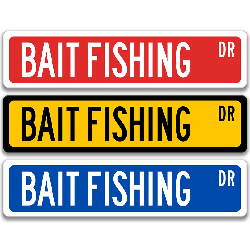 Bait Fishing Sign, Gift for Fisherman, Fishing and Tackle, Fish Shack Decor, Outdoor Sign, Bar Sign, Lake Fishing Sign Fishing Hole S-SSS073