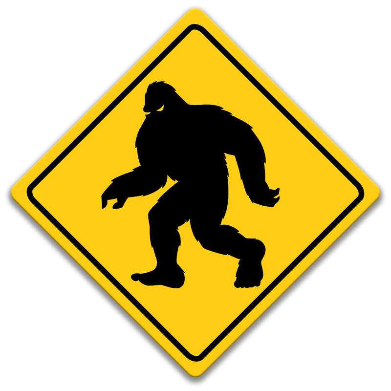 Abominable Snowman xing, Abominable Snowman Sign, Abominable Snowman Decor, Abominable Snowman Lover, Abominable Snowman Crossing 8-XNG088