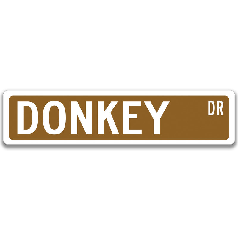 Donkey Sign, Donkey Decor, Donkey Gift, Donkey Lover Gift, Custom Donkey Owner Gift, Metal Donkey Sign 8-SSA006