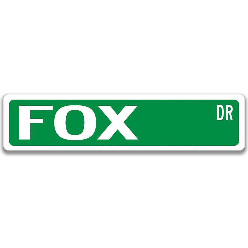 Fox Sign, Fox Decor, Fox Gift, Fox Lover Gift, Custom Fox Owner Gift, Metal Fox Sign, Fox  8-SSA013