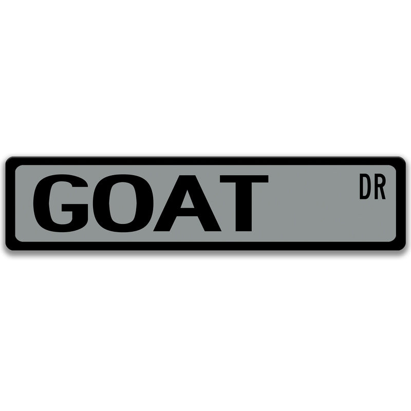 Goat Sign, Goat Decor, Goat Gift, Goat Lover Gift, Custom Goat Owner Gift, Metal Goat Sign, Goat, Greatest of all time  8-SSA014